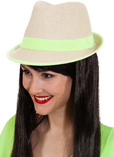 Jazz hat neon green - Sale