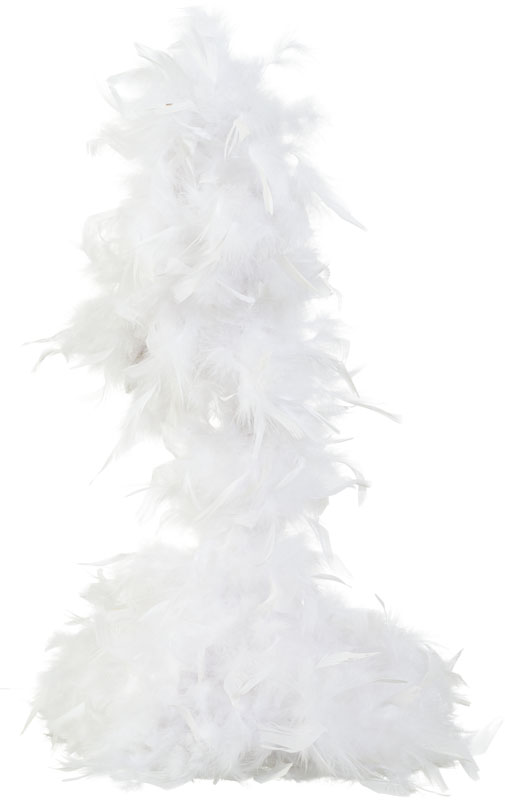 Feather boa, white