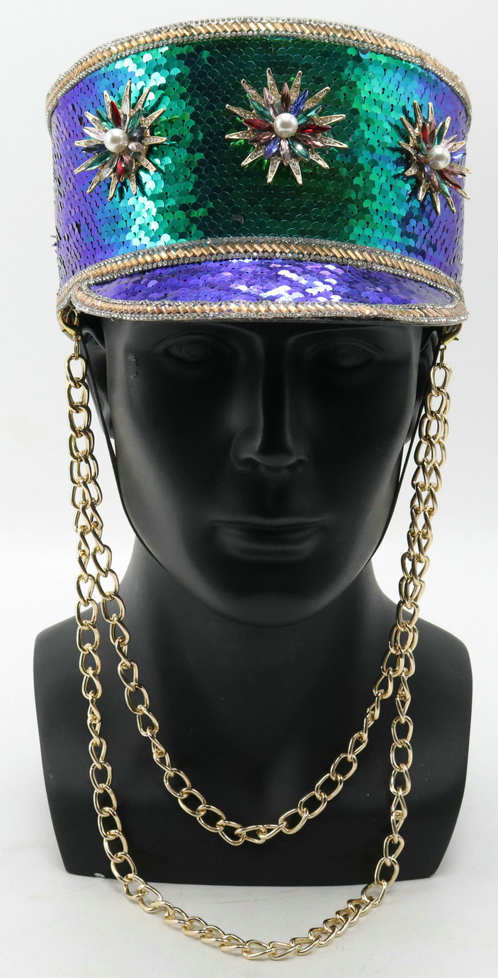casquette à visière, bleu