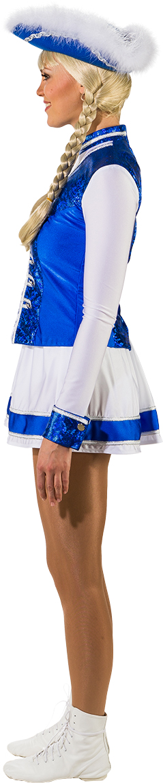 Spark costume - 2 pieces, blue-white 