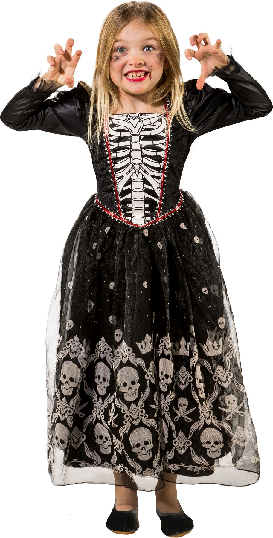 Totenkopf Kleid Halloween