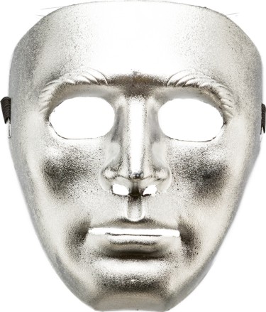 Maske, silber 