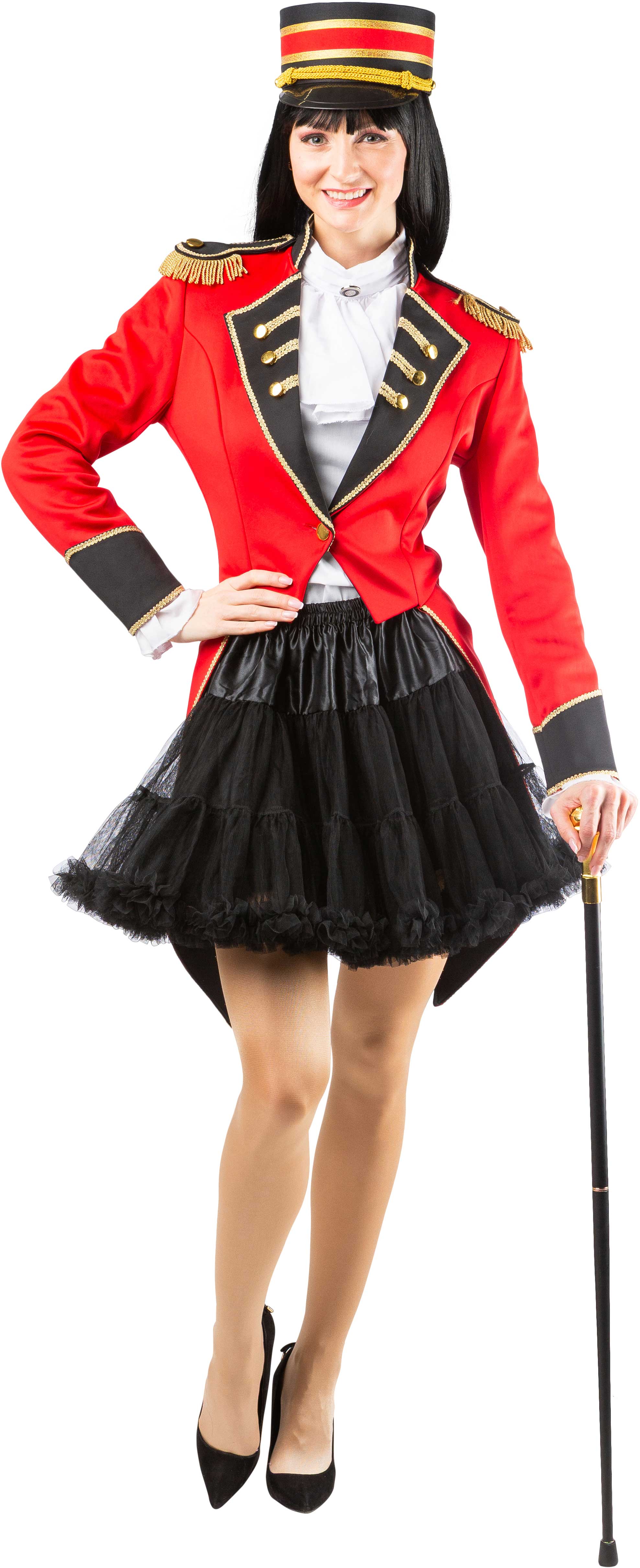 Tutu kurz mit Rüsche, schwarz