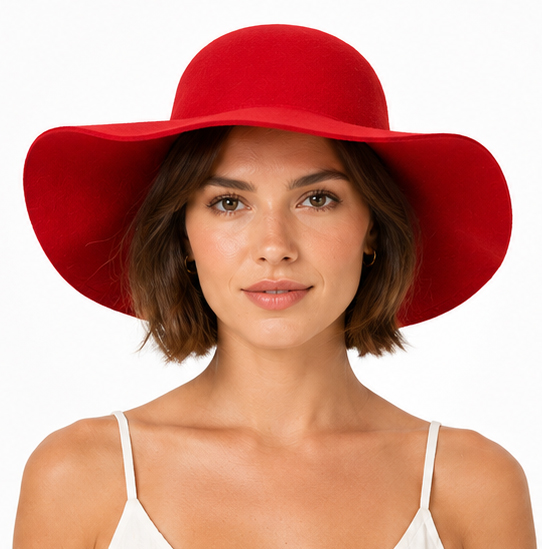 Floppy hat, red