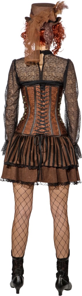Corset steampunk, brown 