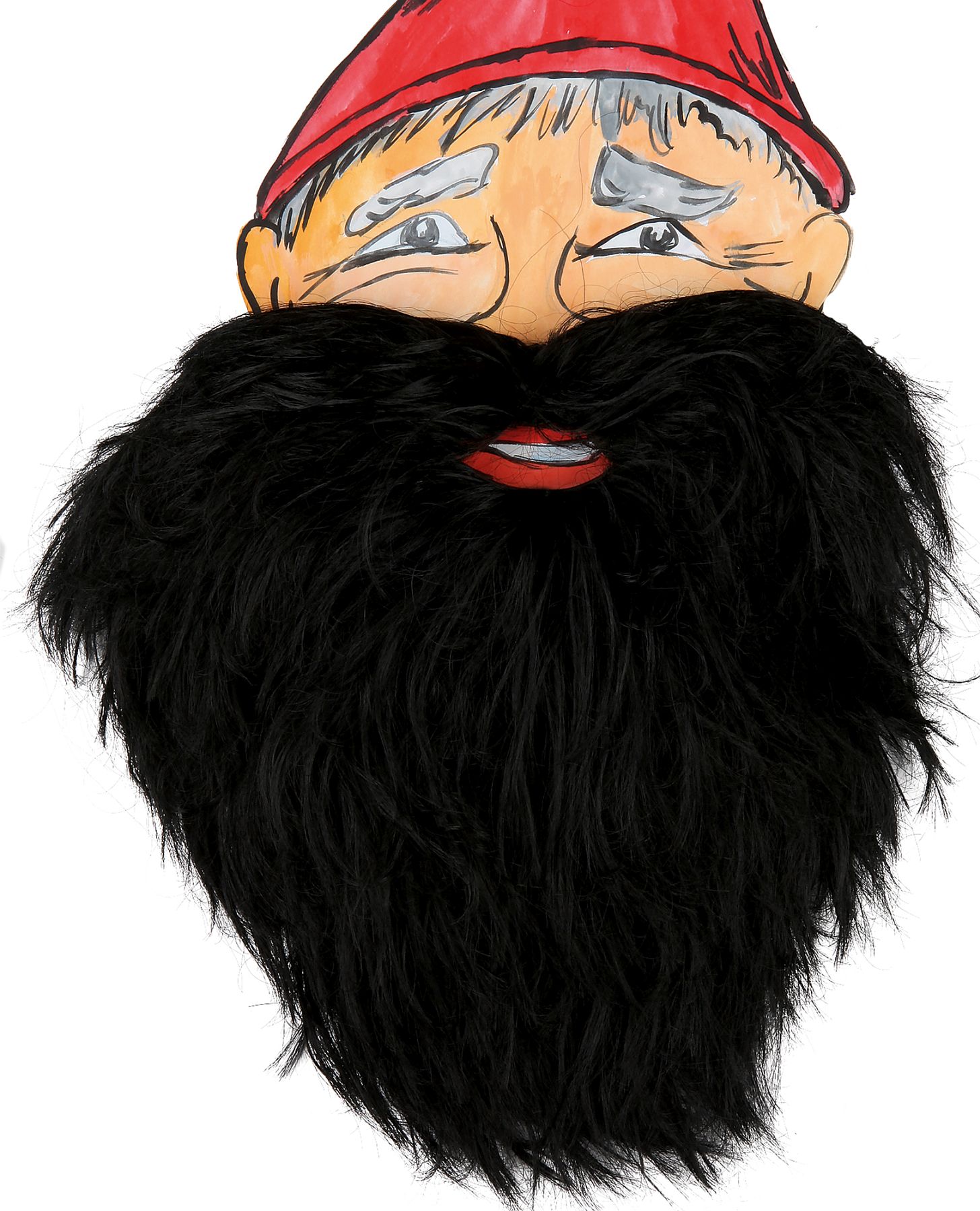 Barbe naine, noir