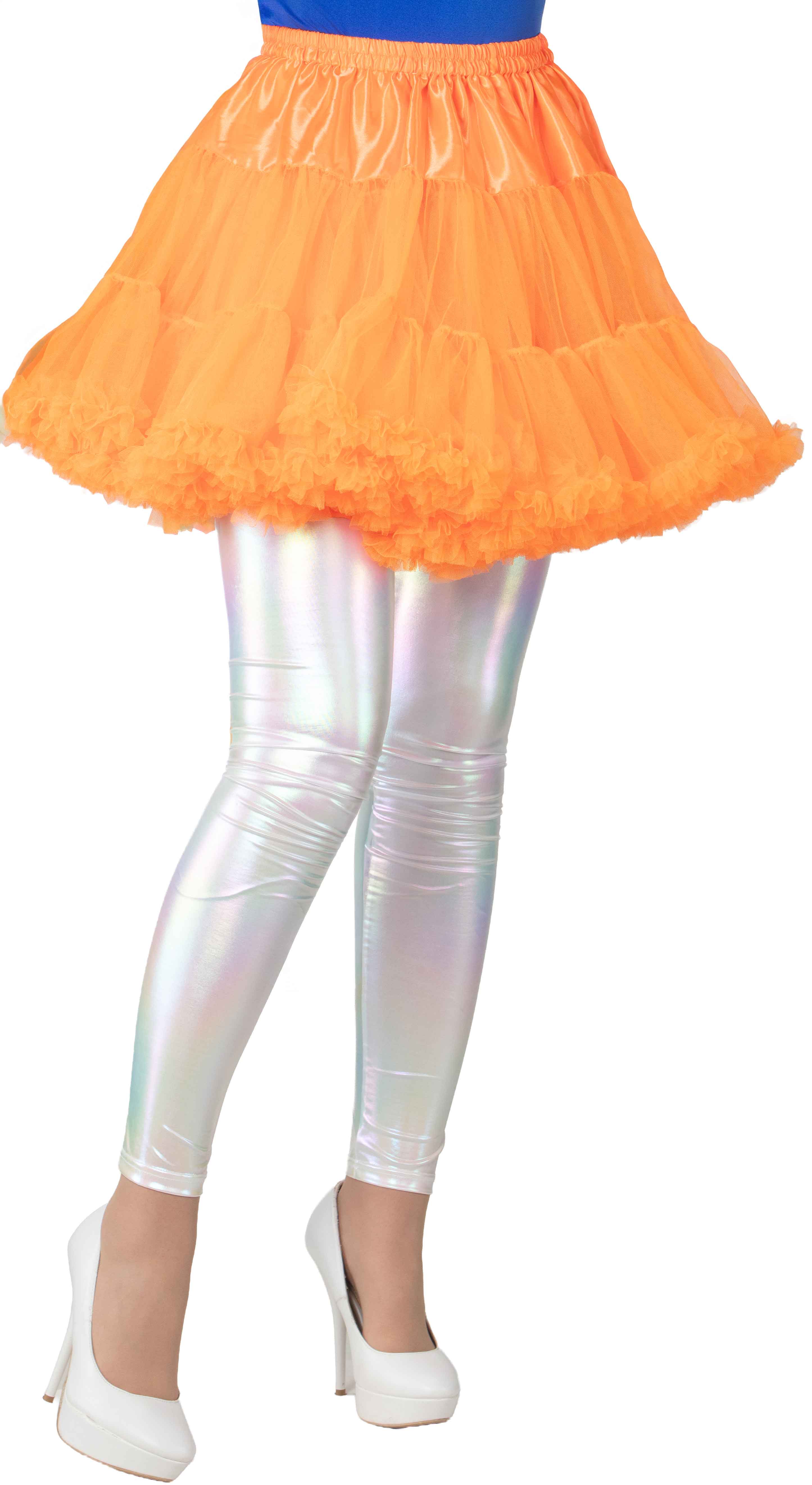 Tutu kurz mit Rüsche, orange