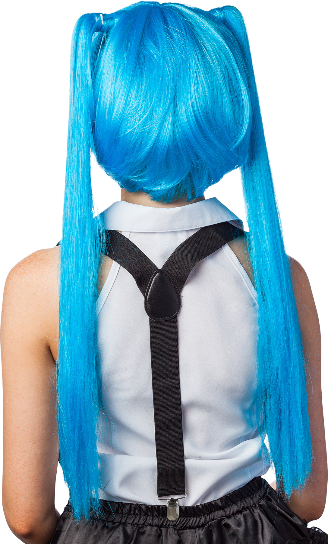 Manga Wigs with turquoise braids