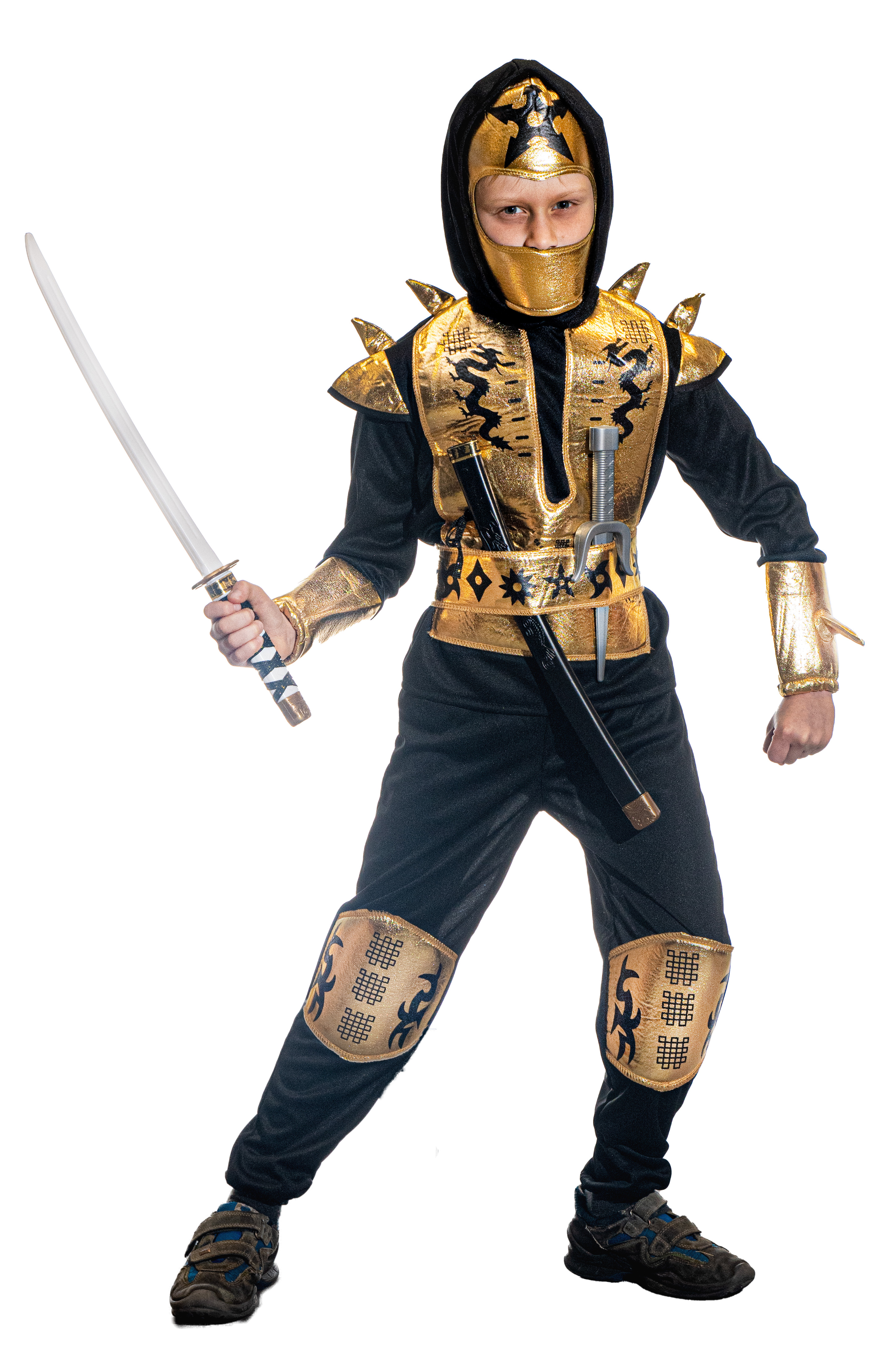 Ninja, gold,140/152 - - - Lieferbar ab ca. Juli 2024