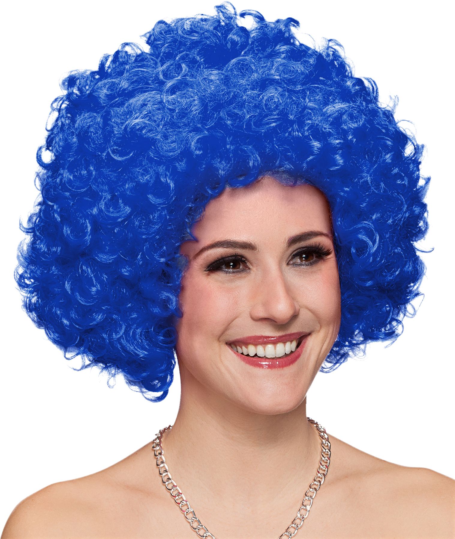 Hair, große Locke blau