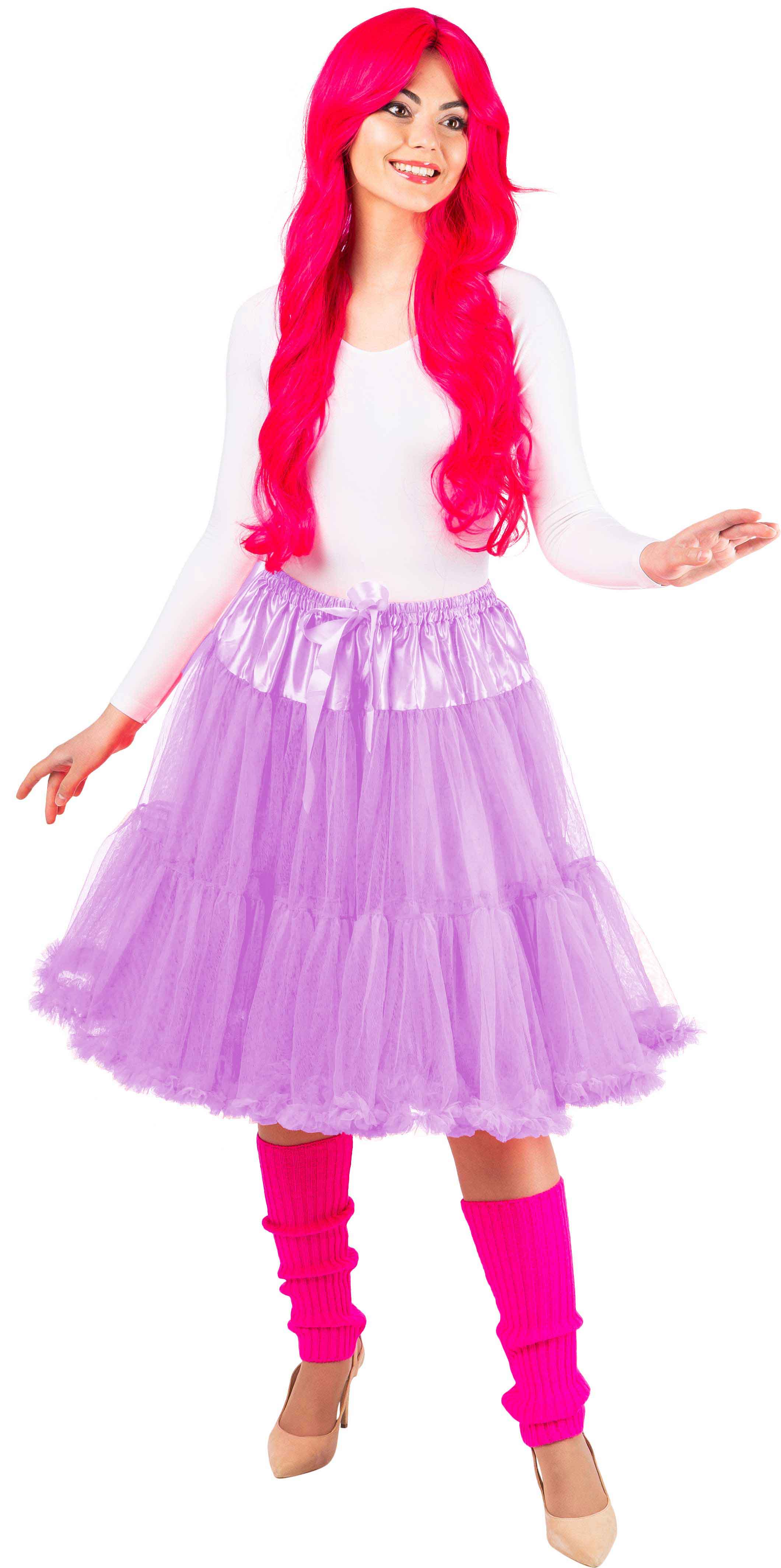 Long tutu with a frill, lilac