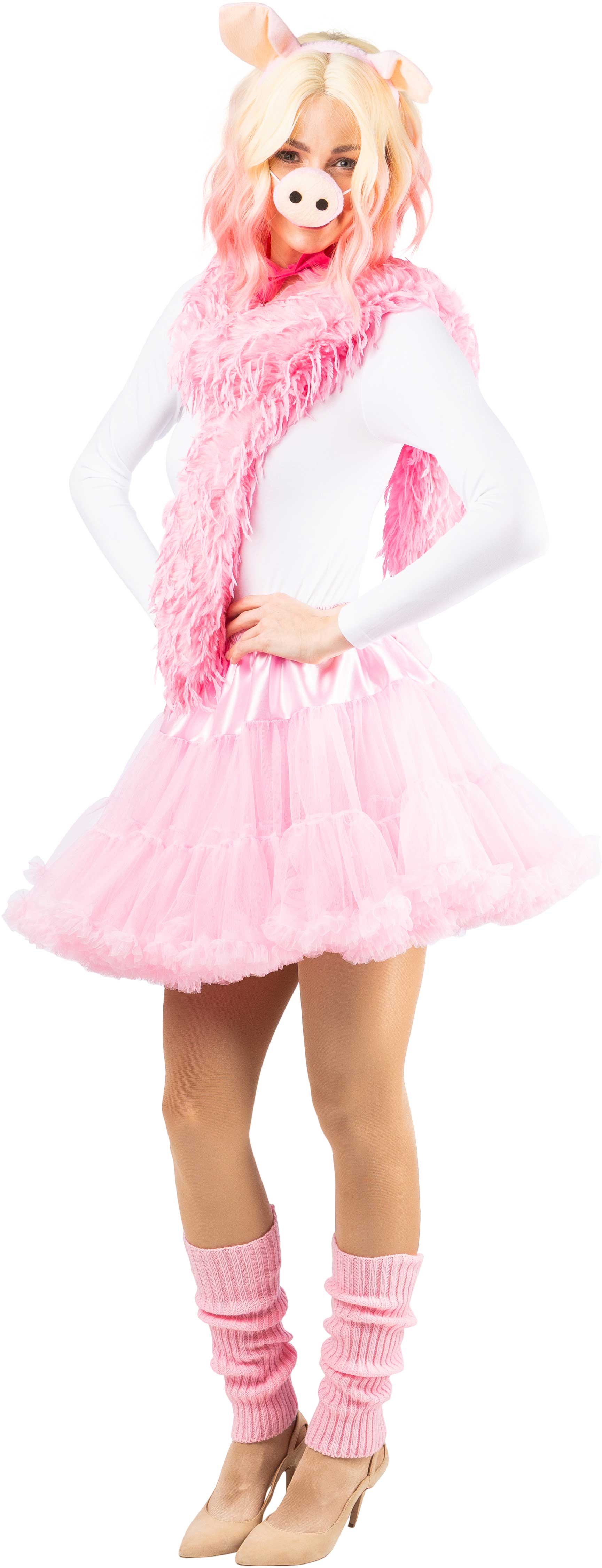 Beinstulpen, Strick, 40cm, rosa