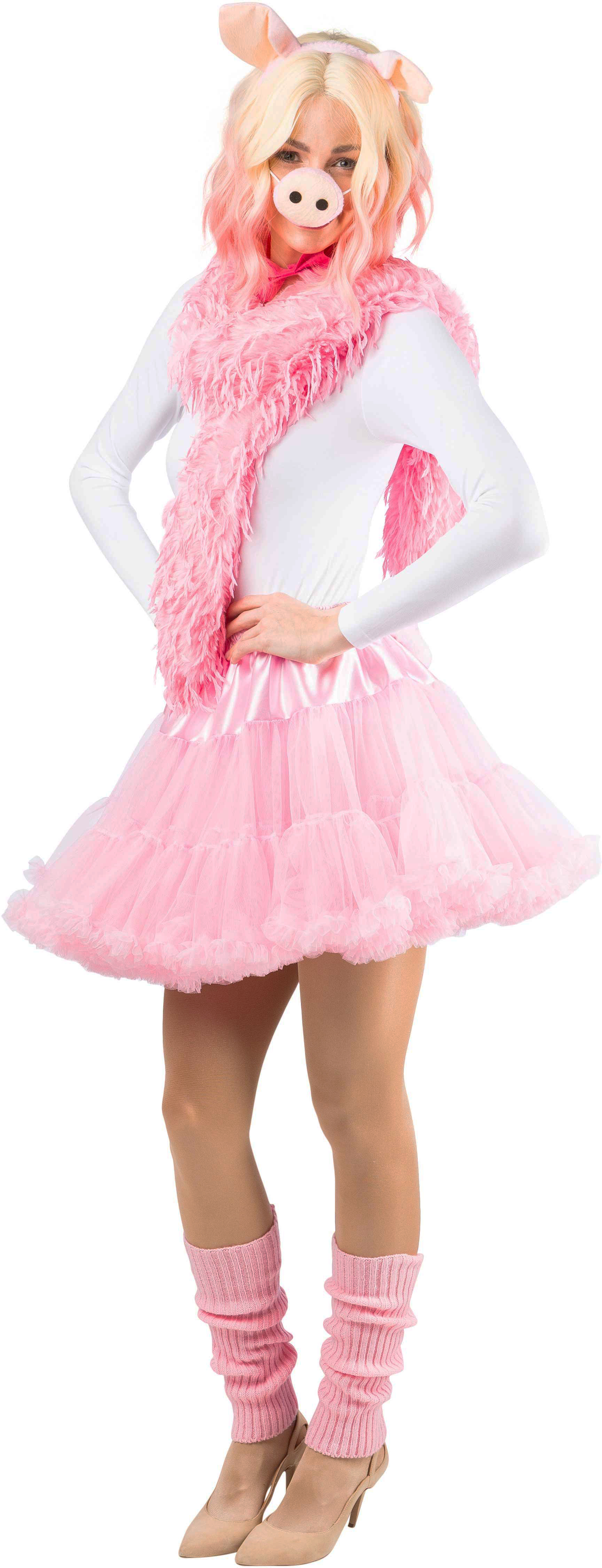 Boa en peluche, rose