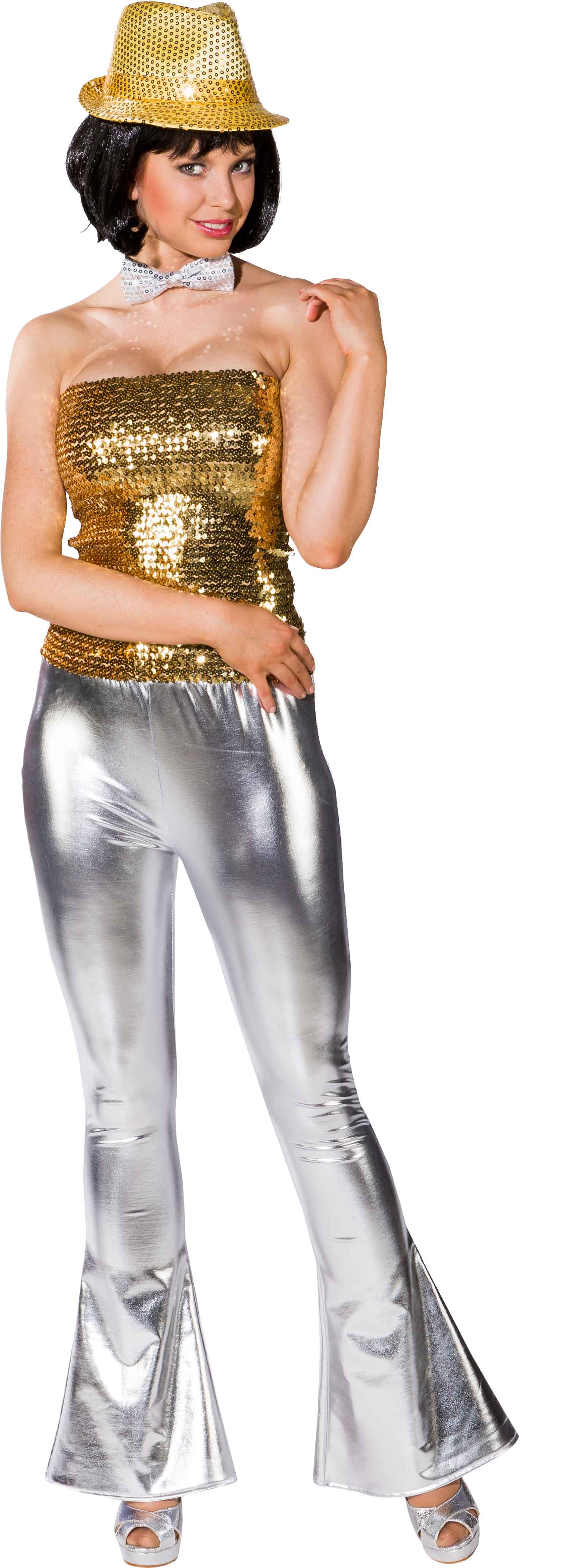 Pailletten Minirock/Top, gold