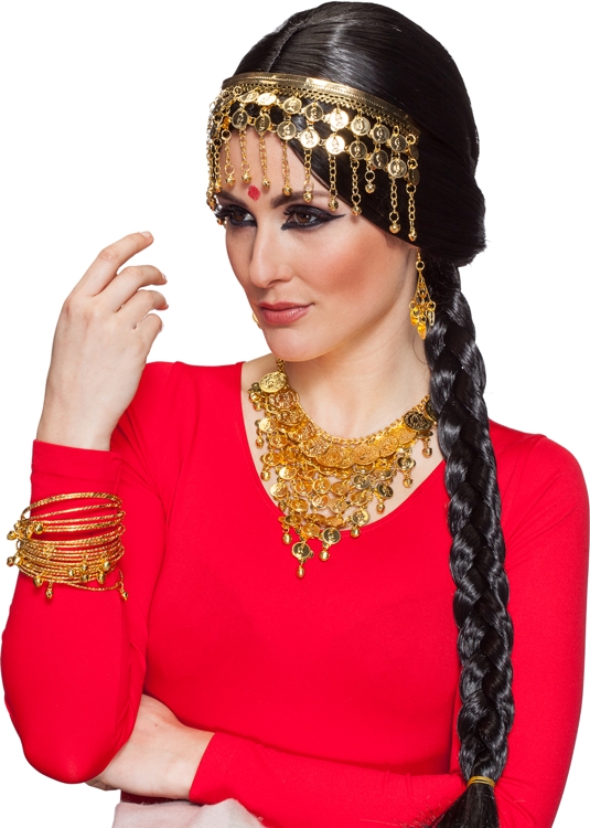 Oriental headdress with coins