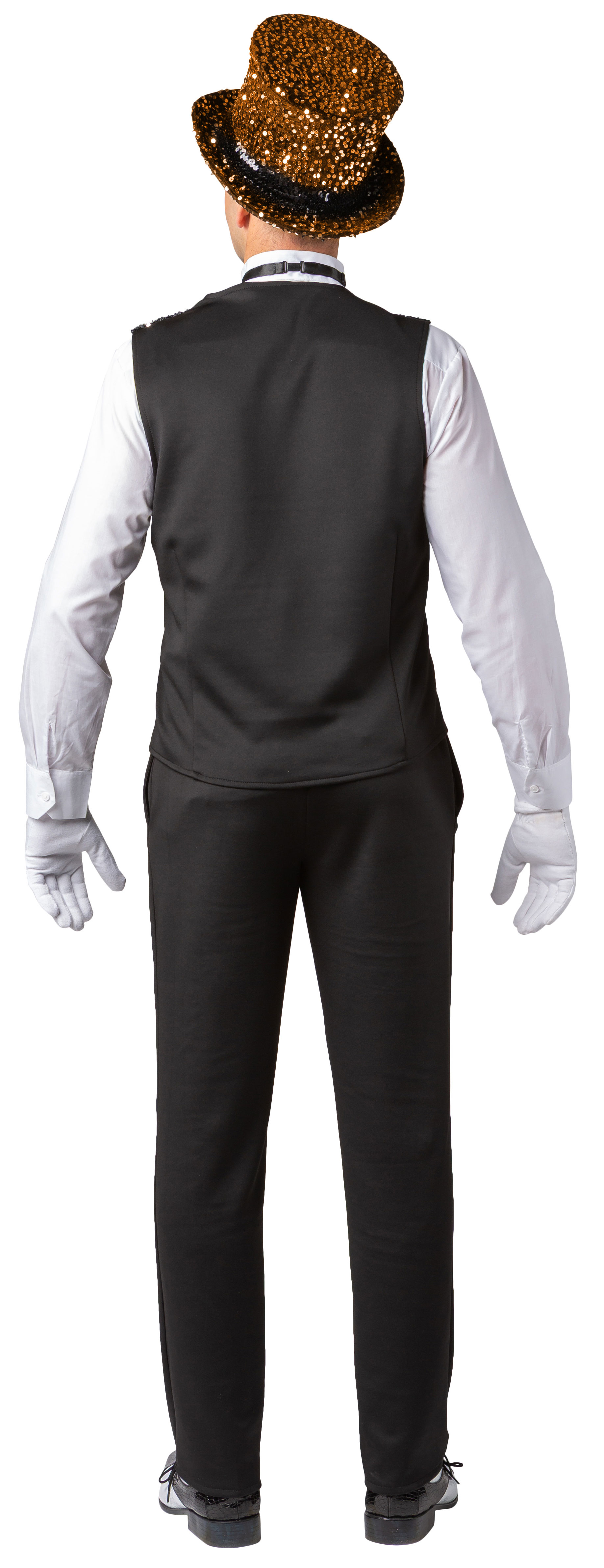 Weste Pailletten, gold 