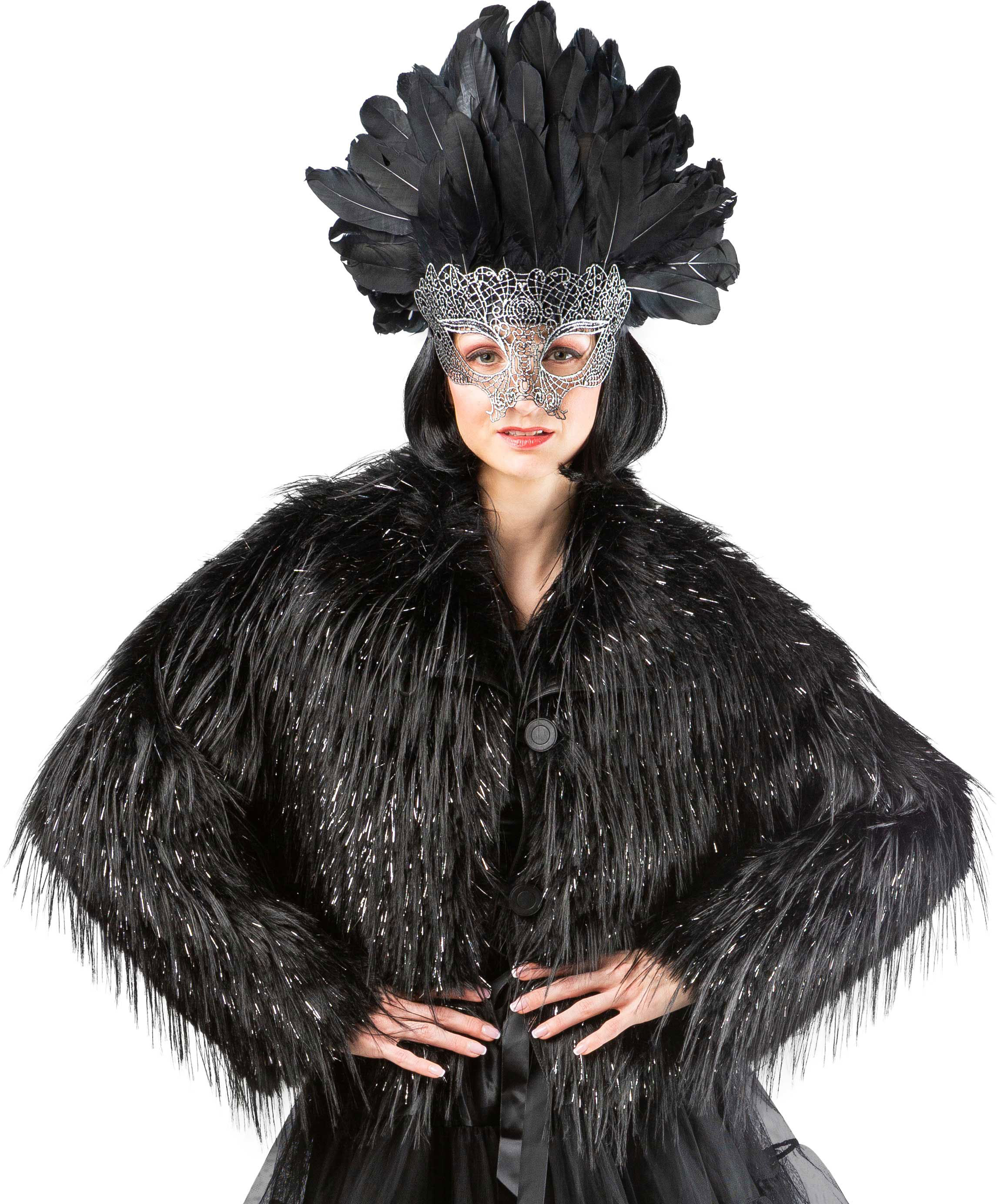 Felljacke Oppulent Silberlurex