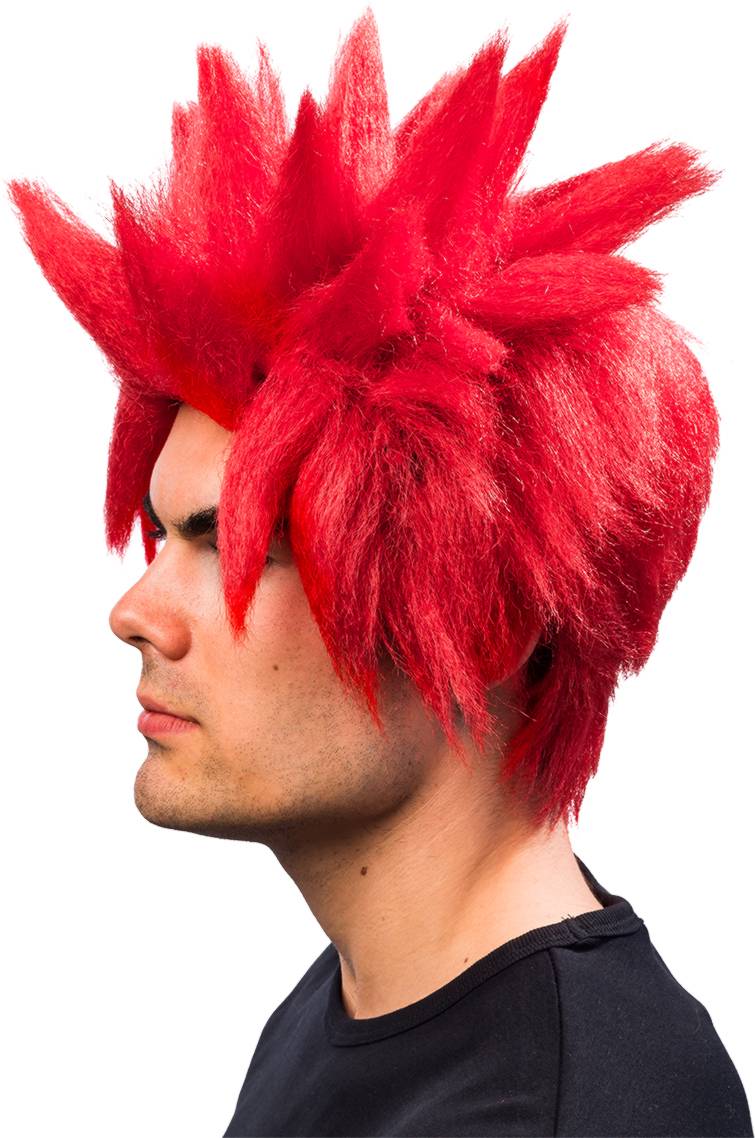 Manga wig for men's, red
