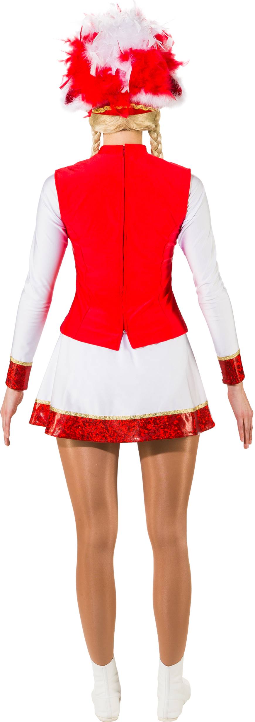 Spark costume - 3 pieces, red-white 