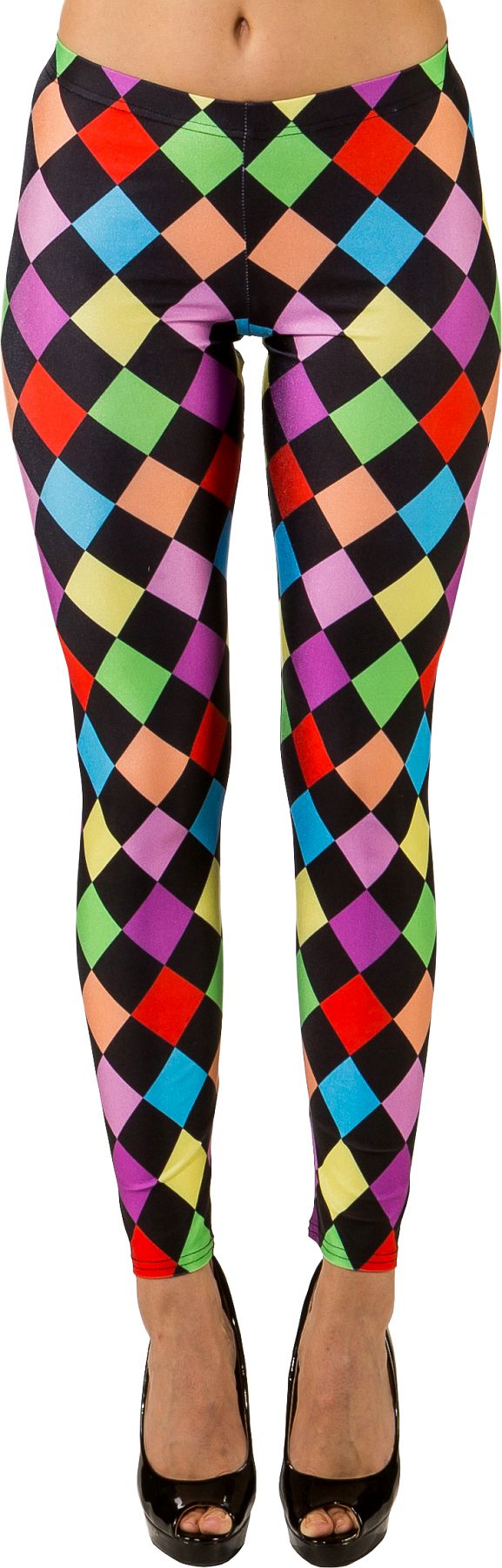 Leggings checkered-multicolored