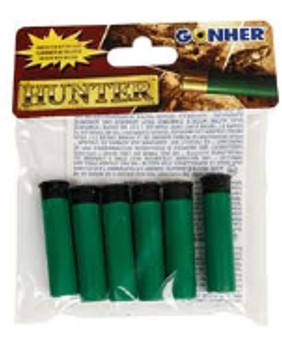 Munitions cartouches en plastique 6 pièces