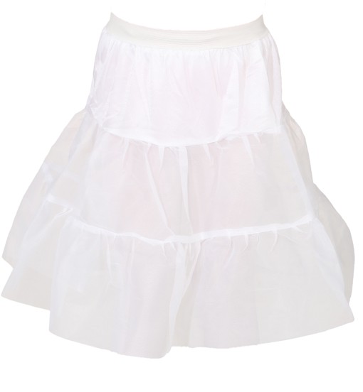 Petticoat knee length, white for children's - Sale