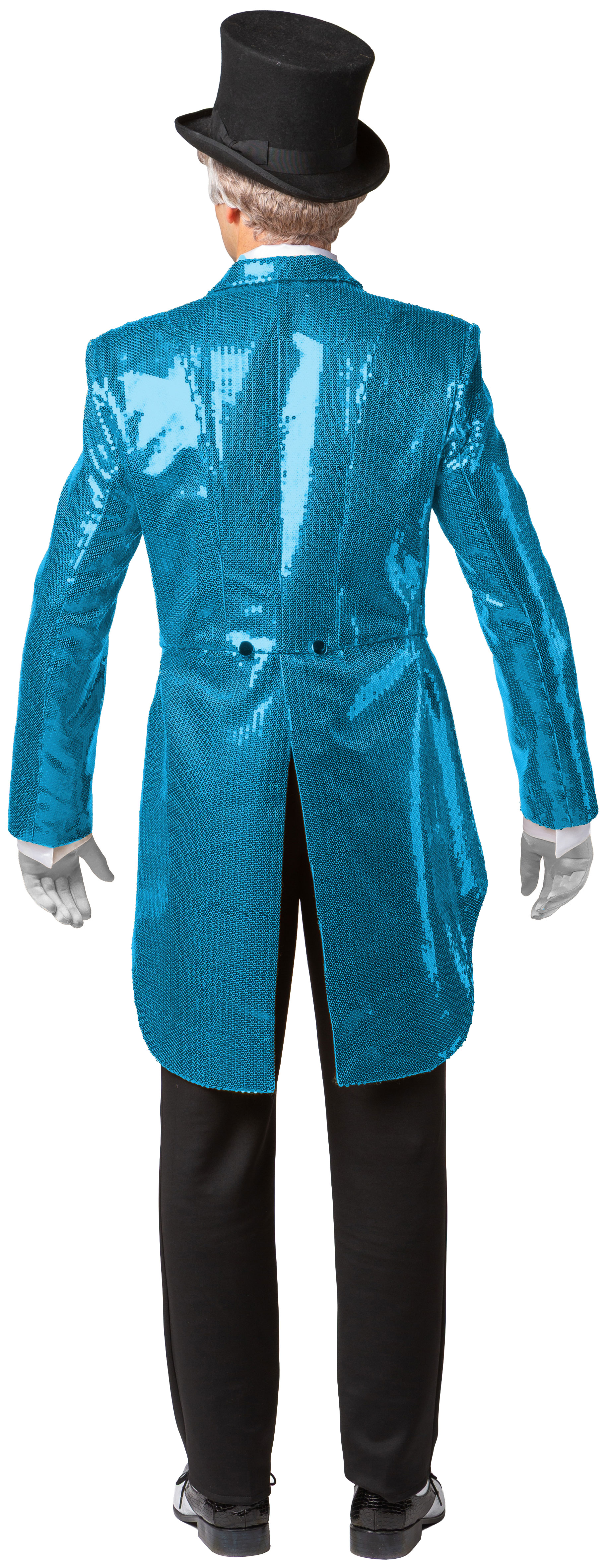 Herrenfrack Paillette, türkis