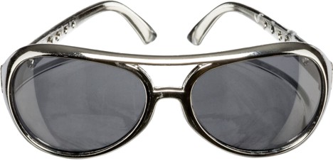 Rock'n'Roll Brille, silber