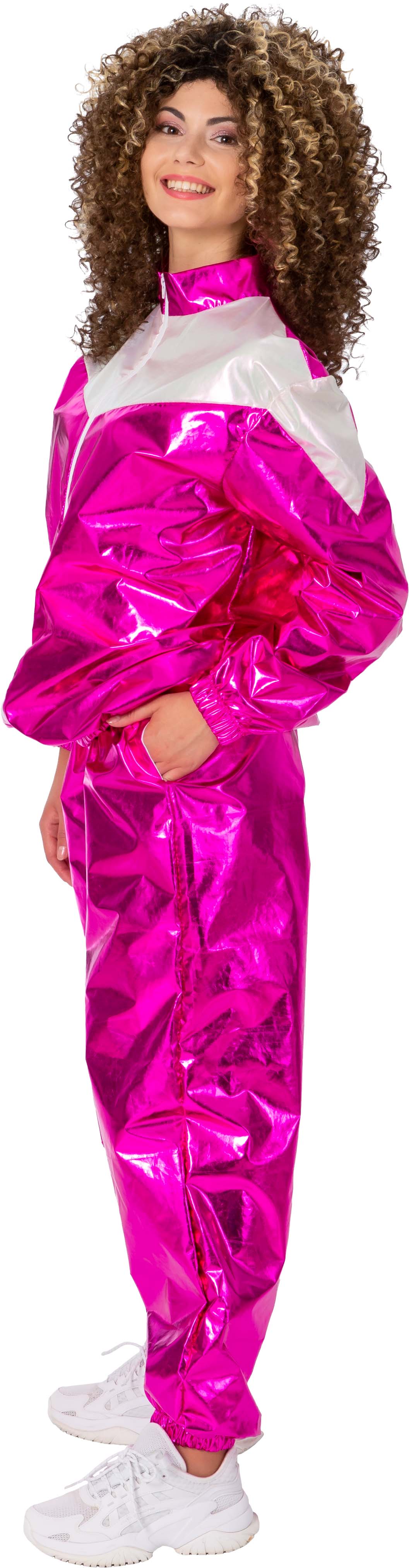 Jogging suit vinyl, pink