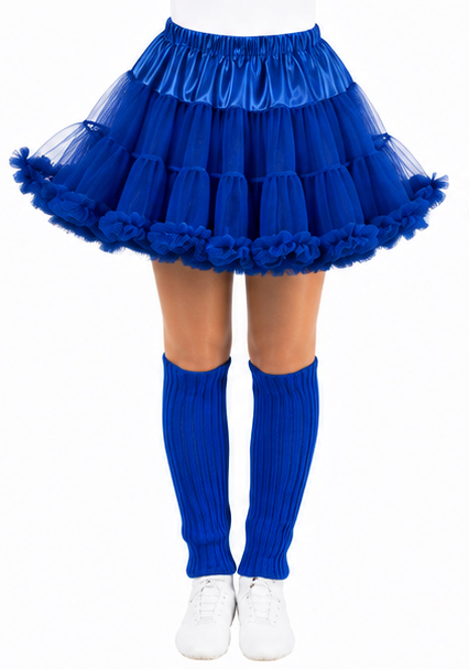 Children's petticoat with frills, blue