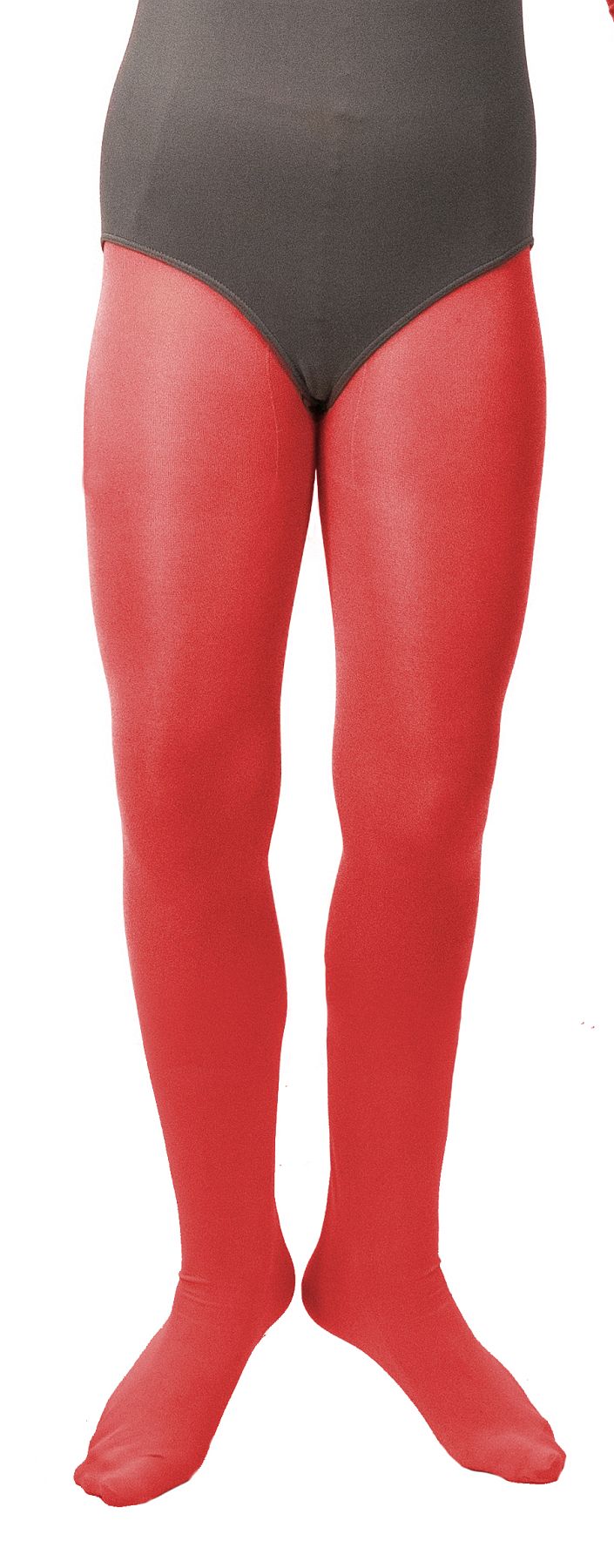 Opaque tights, red