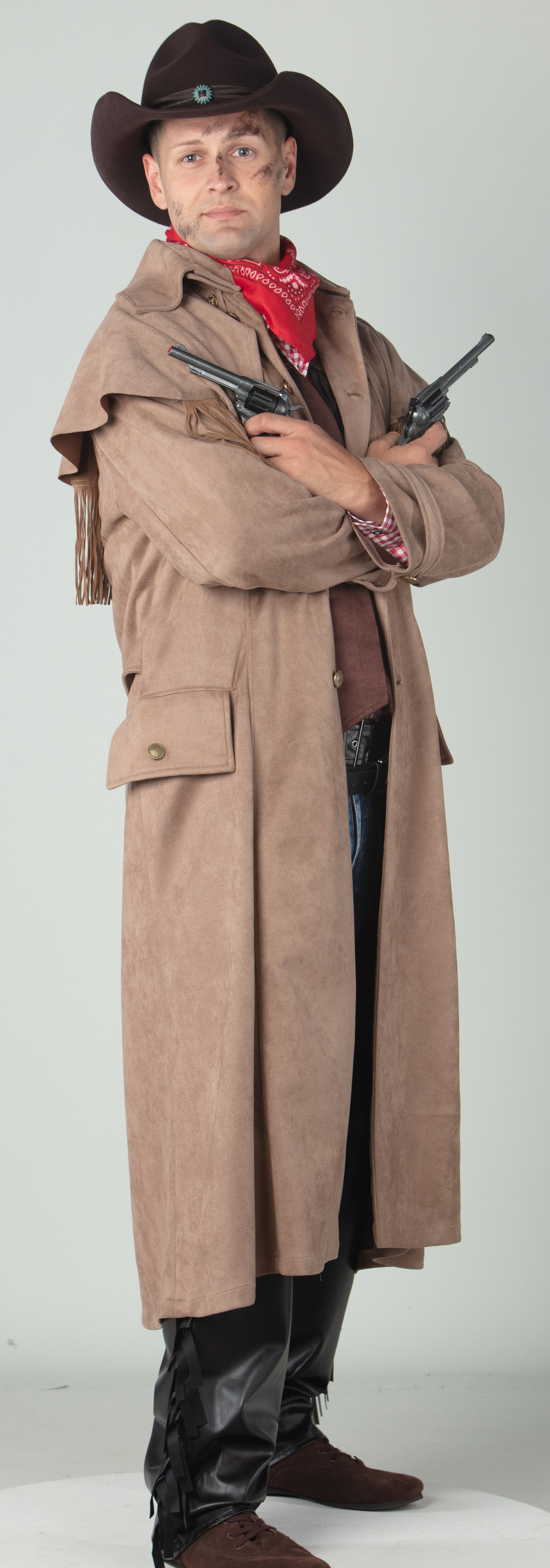 Premium Cowboyhut Wollfilz, braun