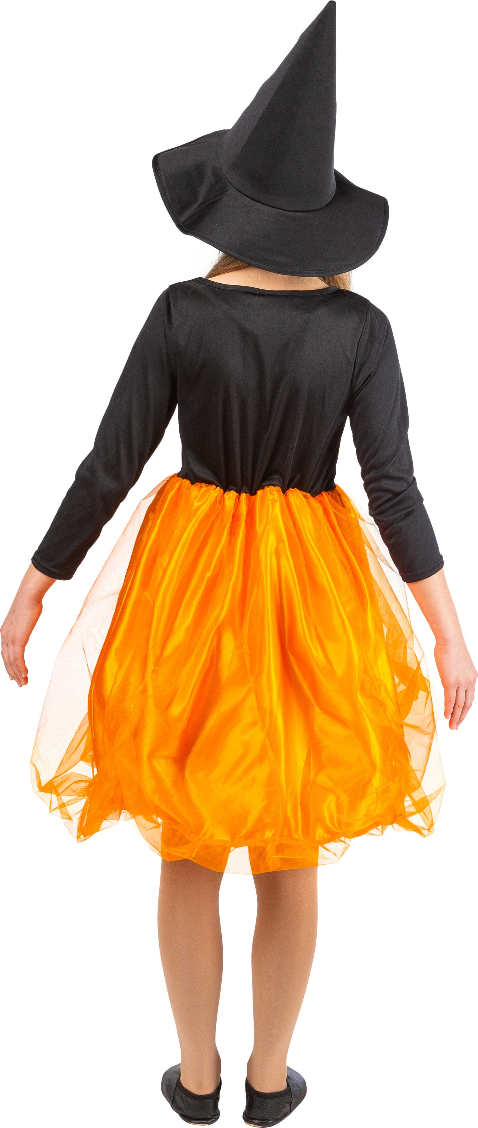 Children costume pumpkin witch