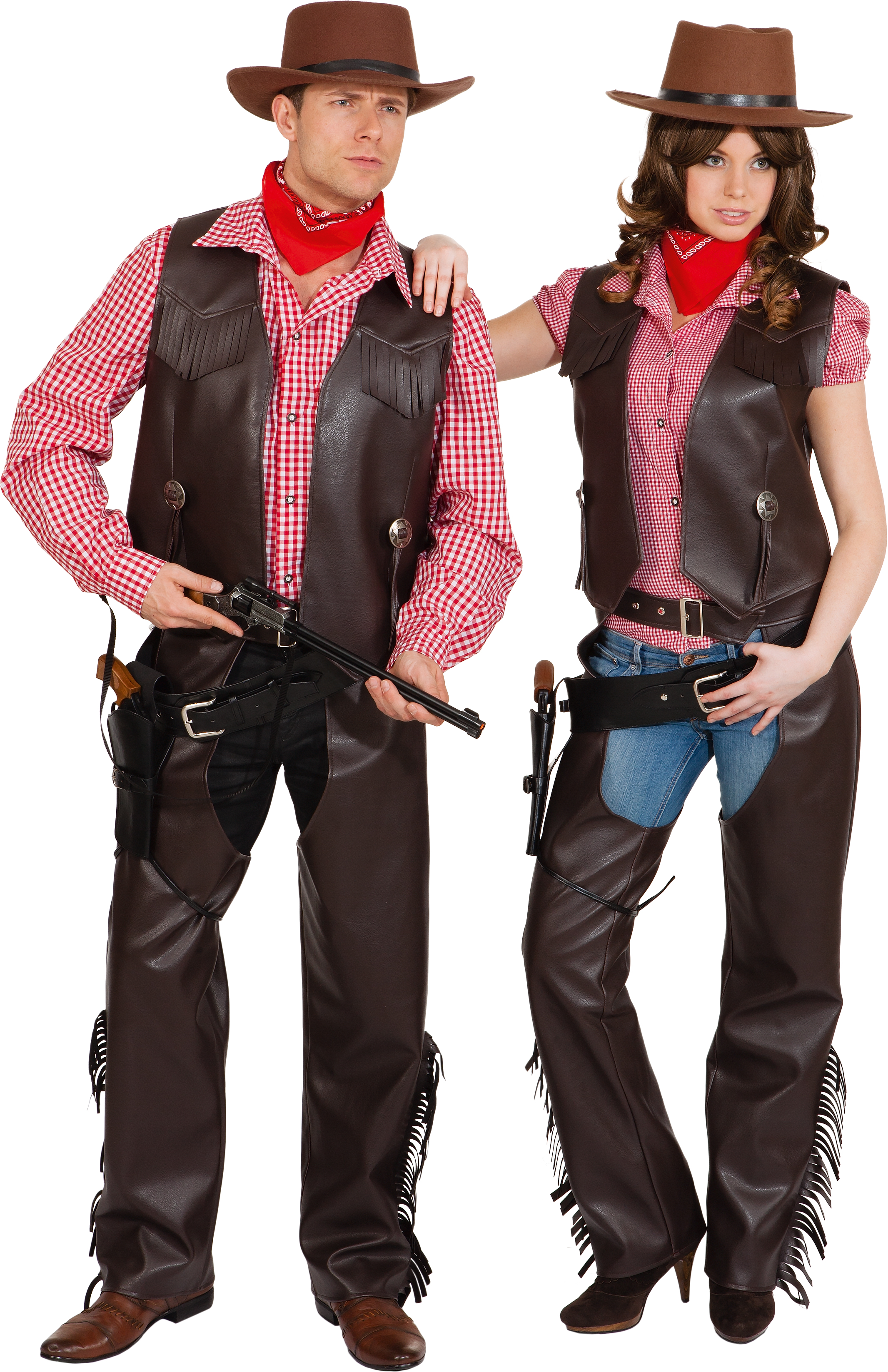 Cowboy vest, brown