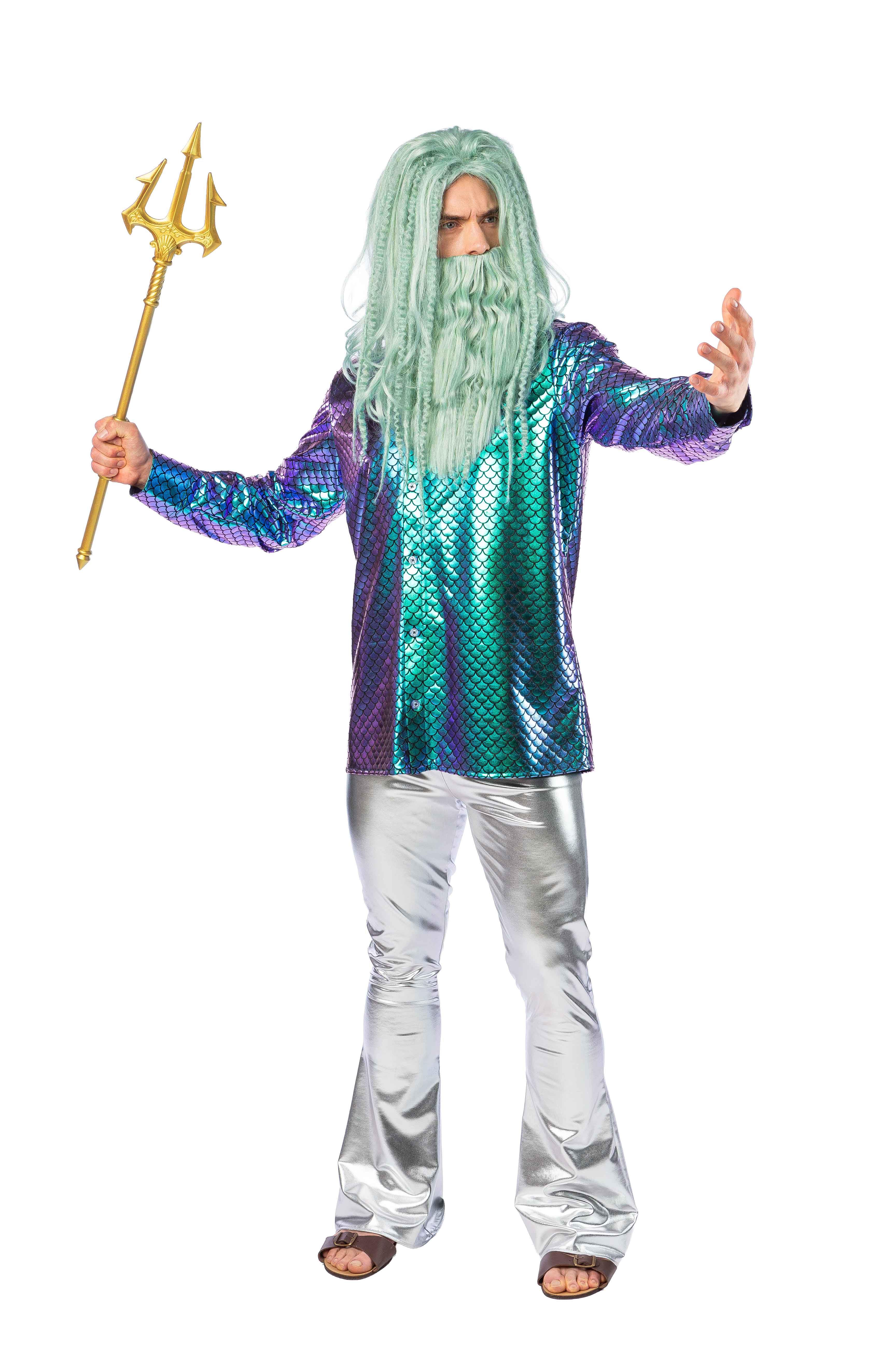 Hemd Meerjungfrau, lila/türkis 