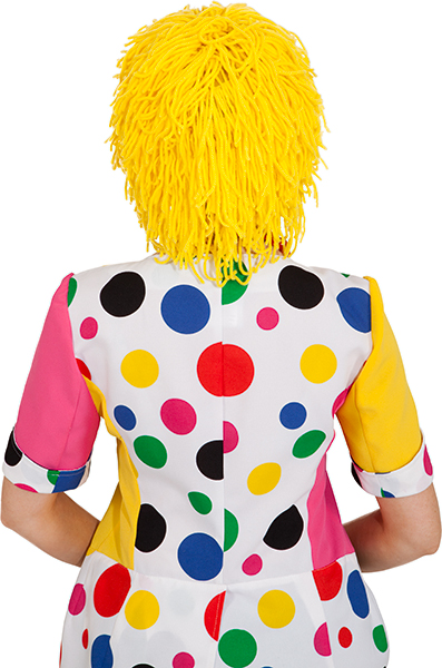 Perruque de clown laine, jaune 