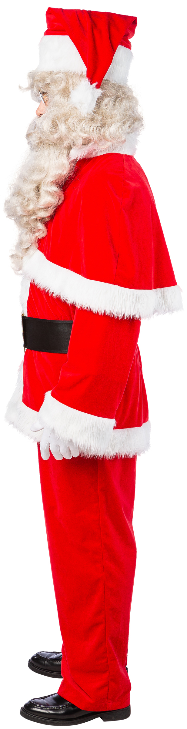 Weihnachtsmannanzug Samt, rot