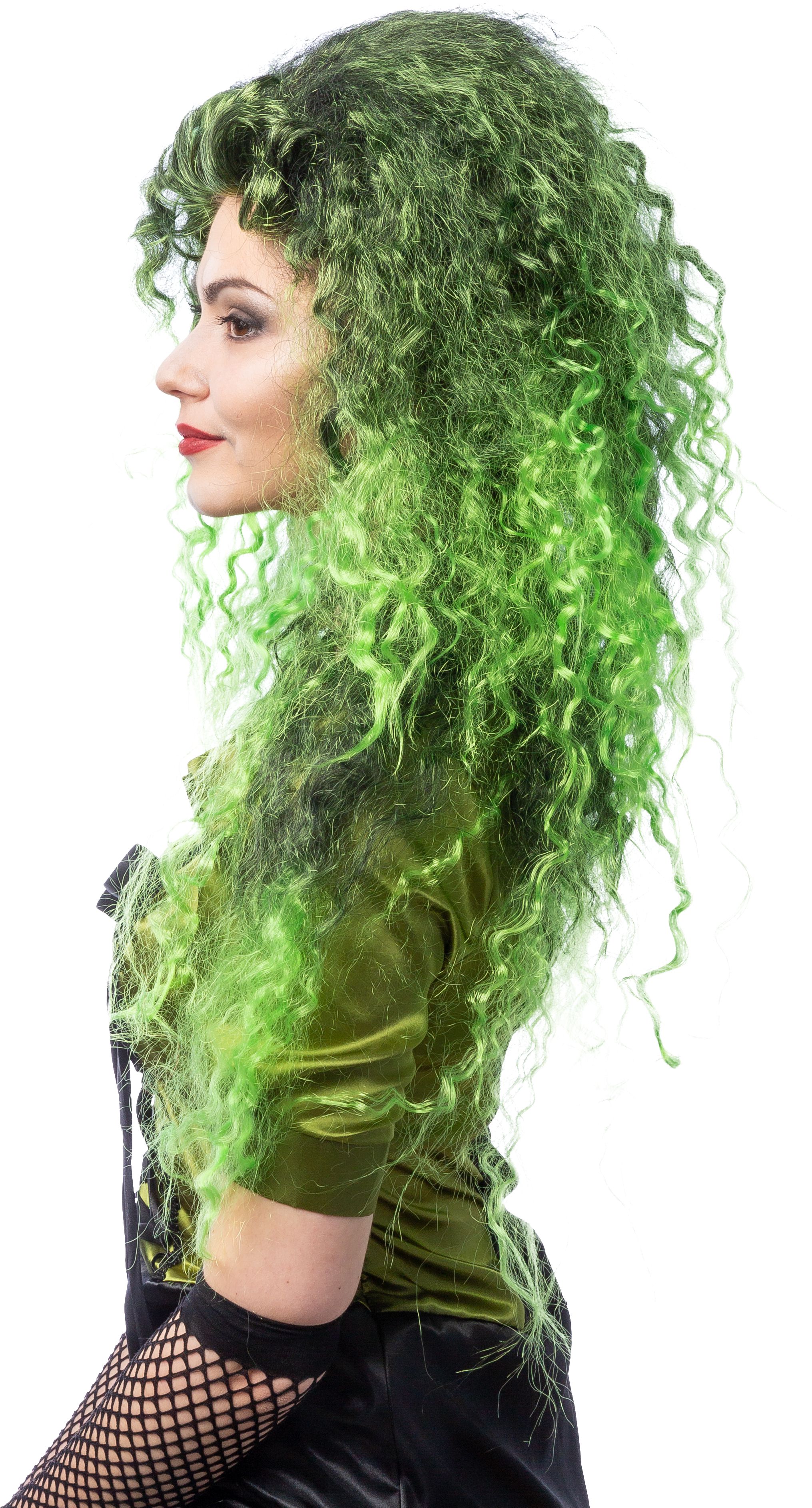 Hexe Walburga, grün-schwarz 