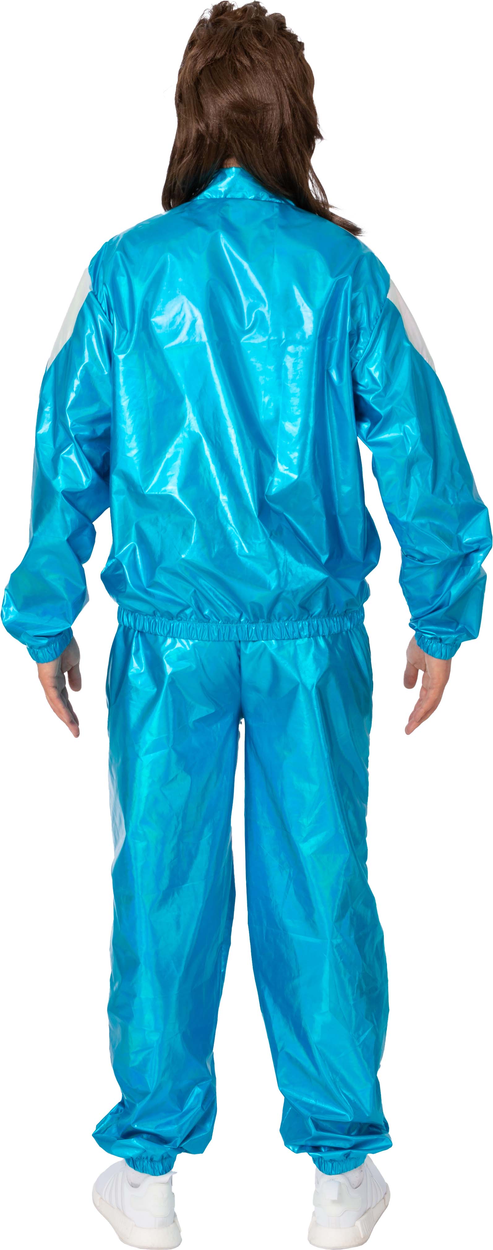 Jogging suit vinyl, turquoise