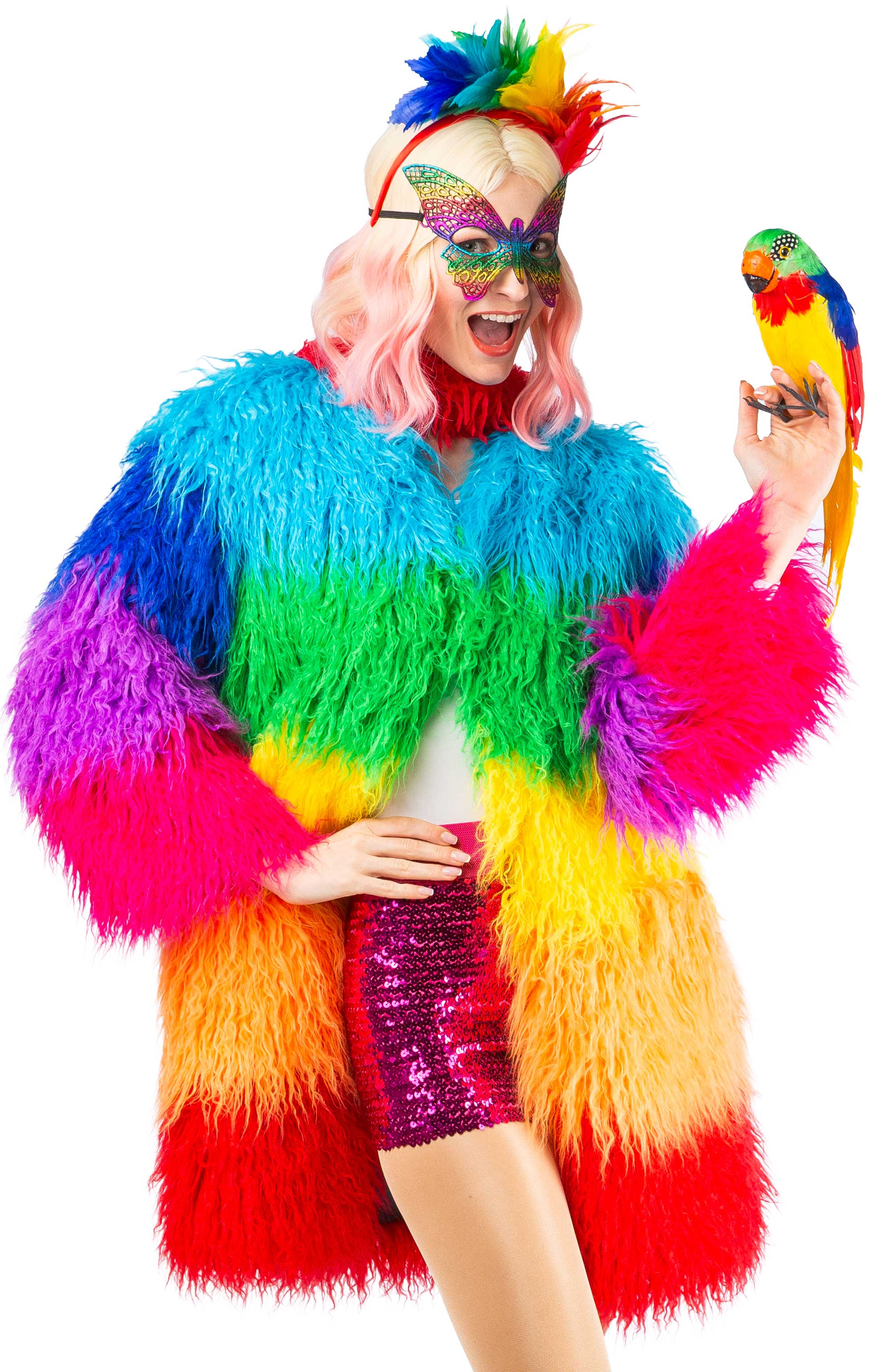 Shaggy Jacket Rainbow