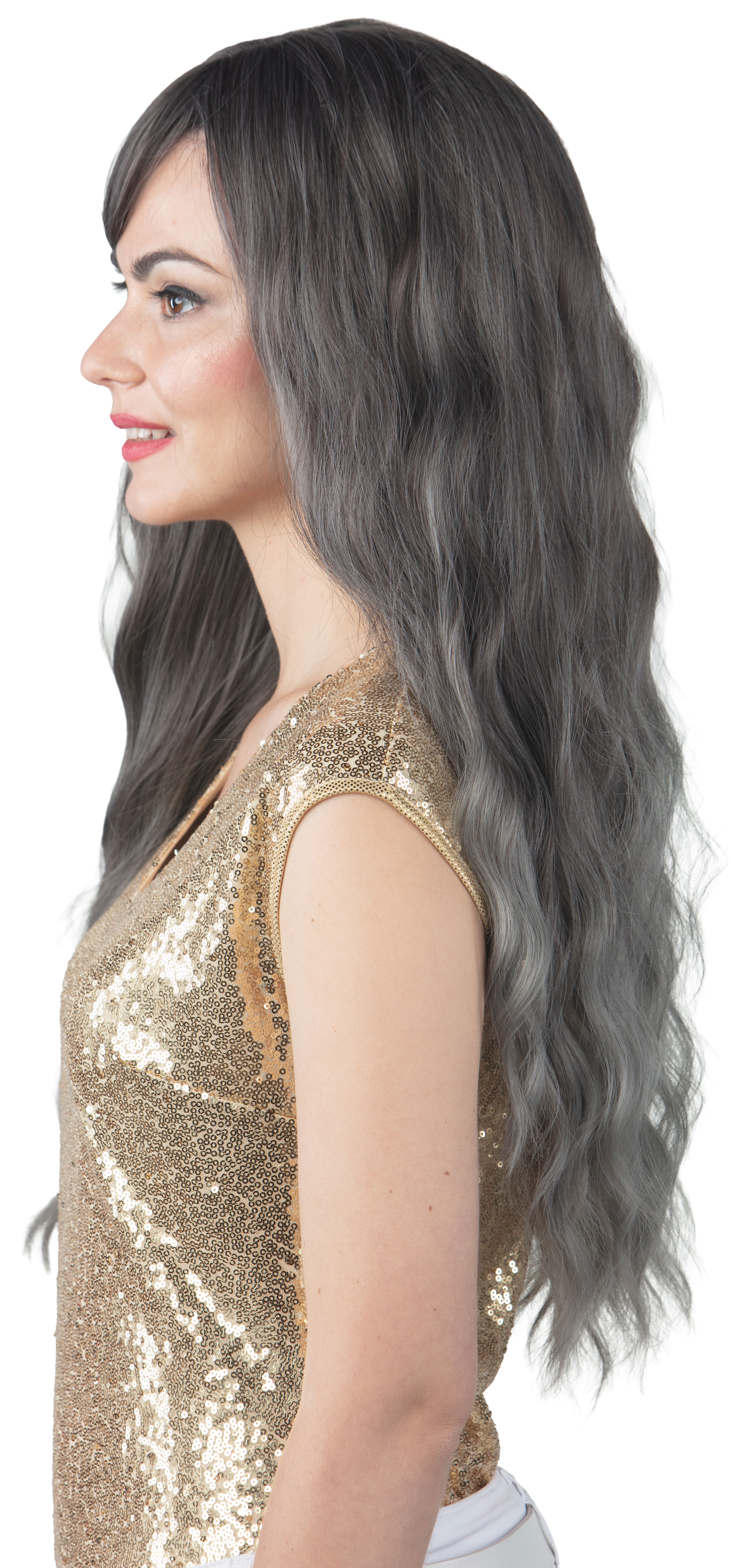 Perruque Batson, gris