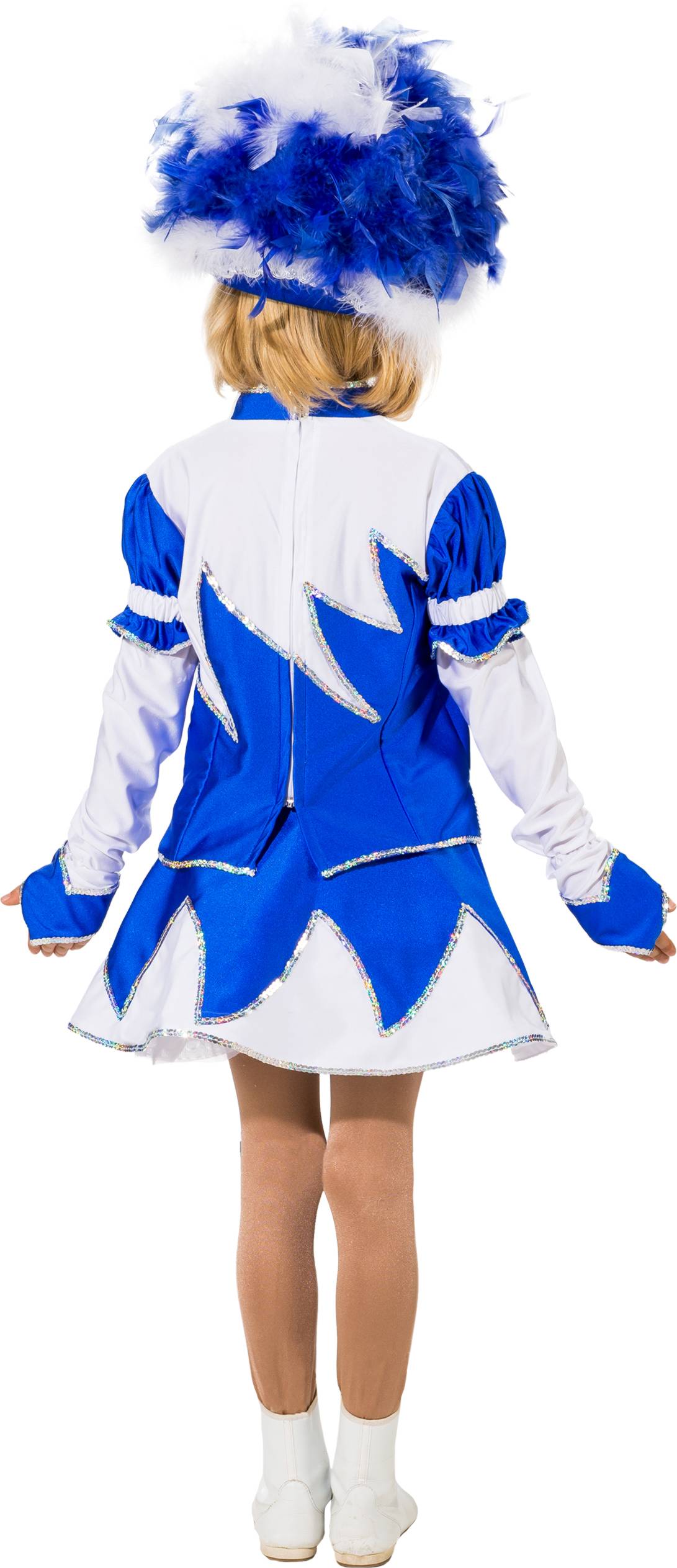 Costume d'étincelle bleu-blanc