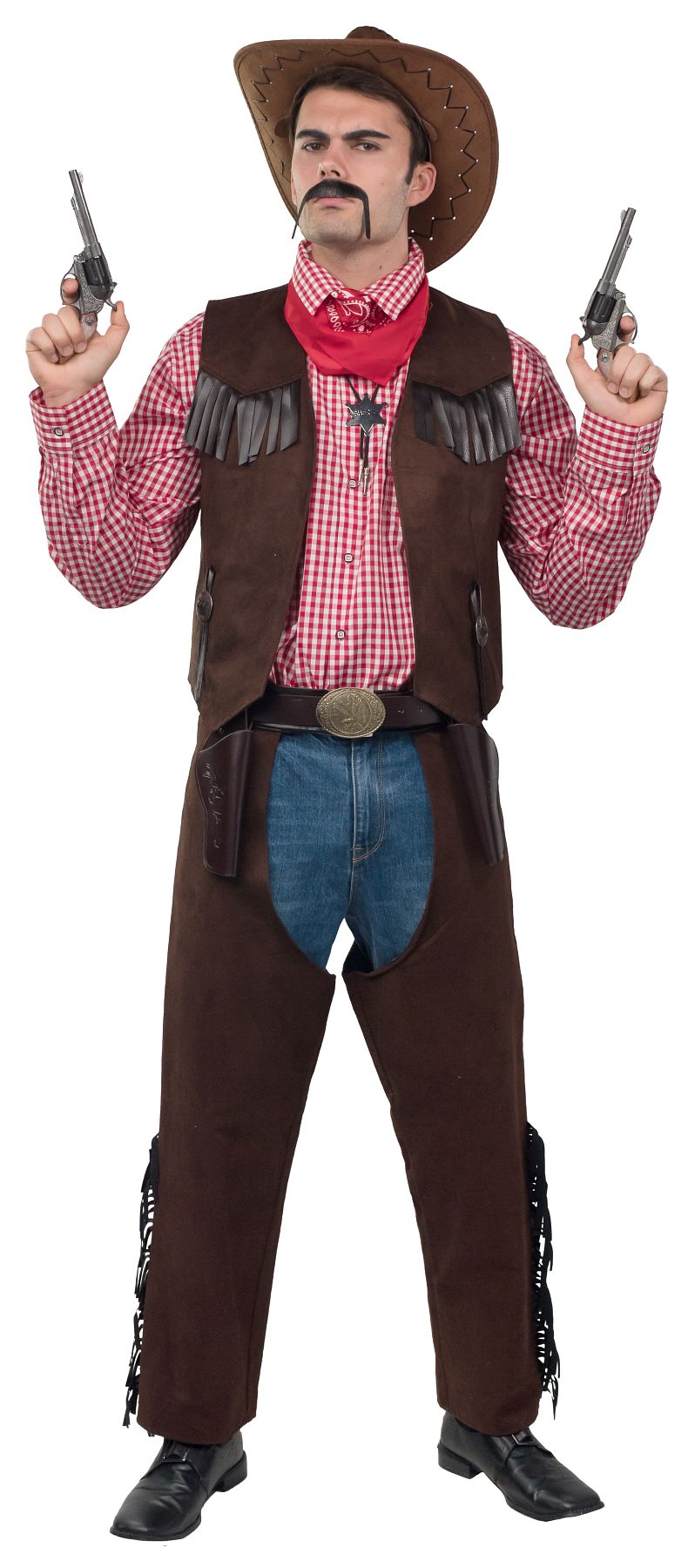 Western belt, brown