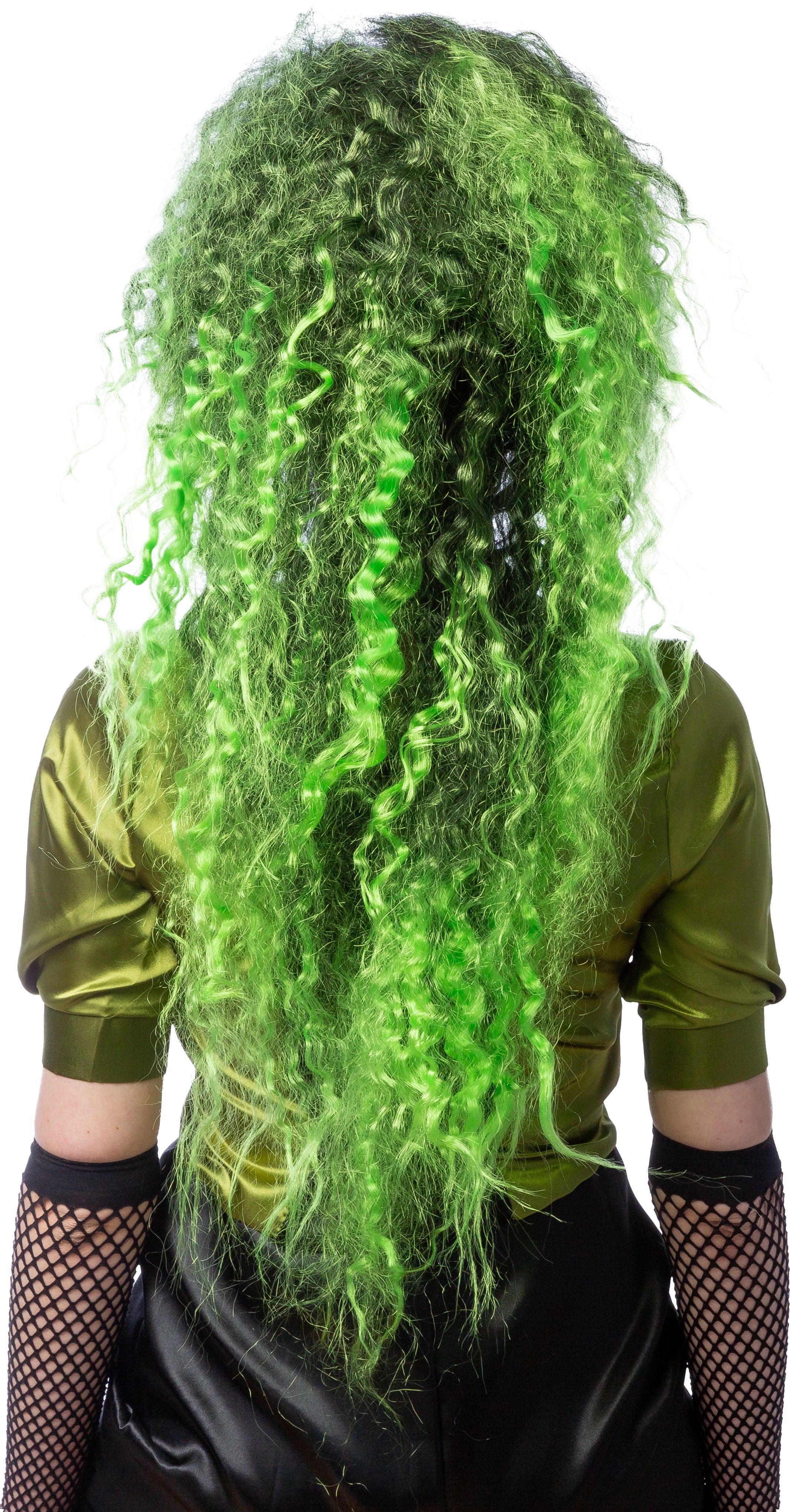 Hexe Walburga, grün-schwarz 