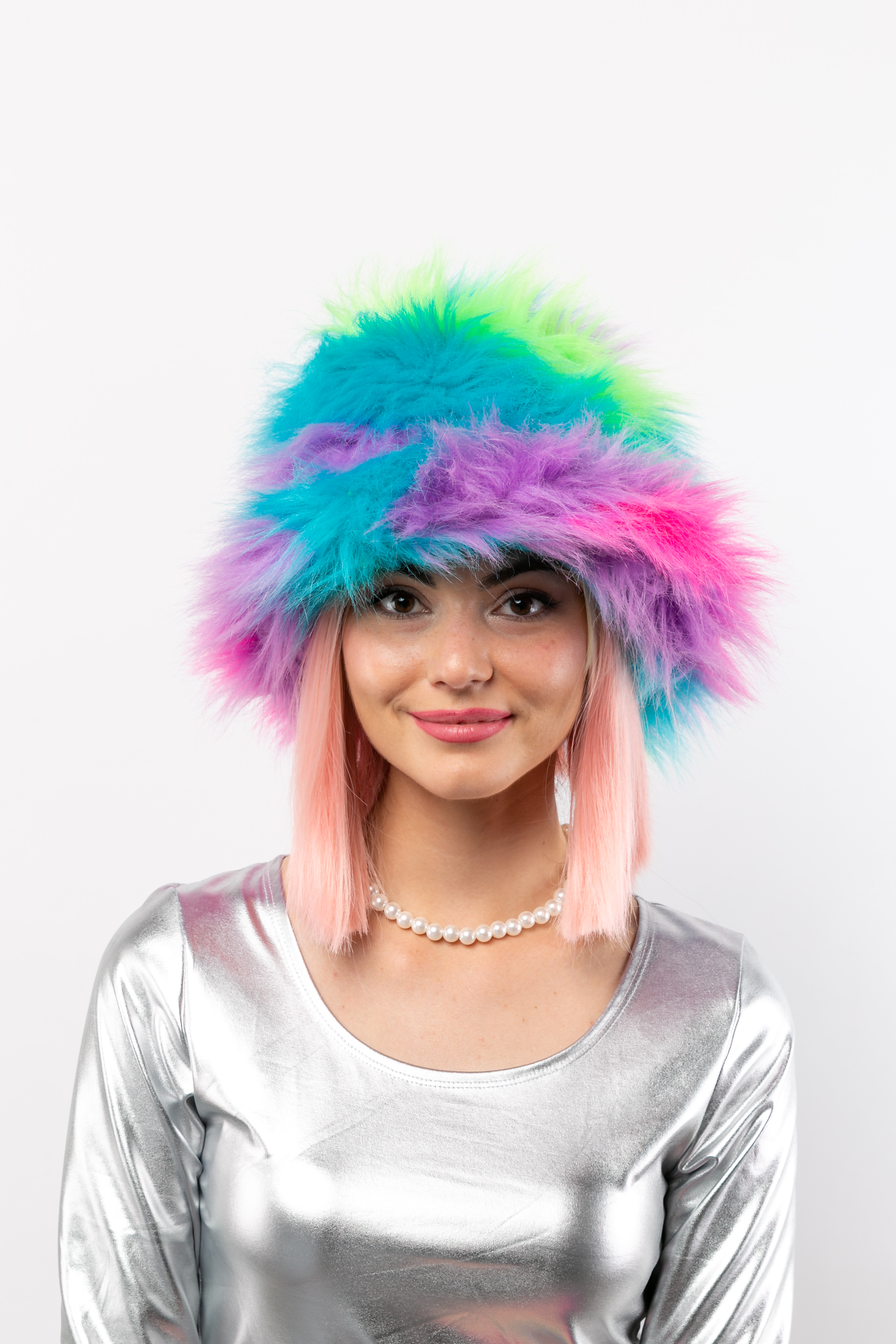 Zenda wig, blonde-pink