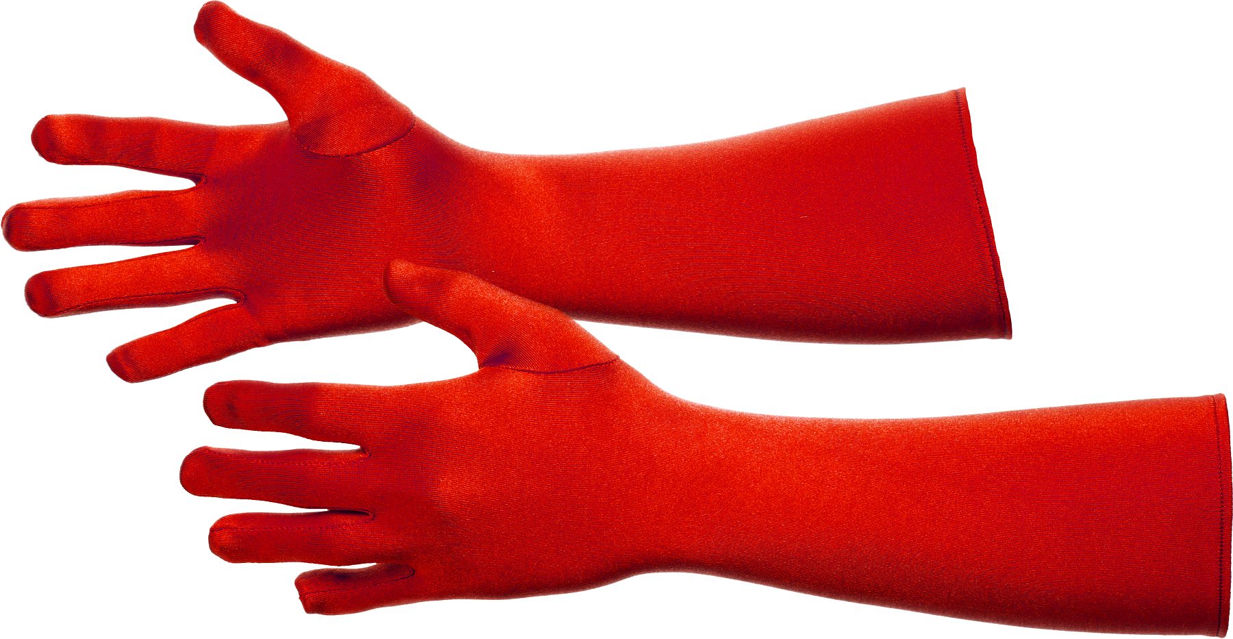 Satin-Handschuhe, rot