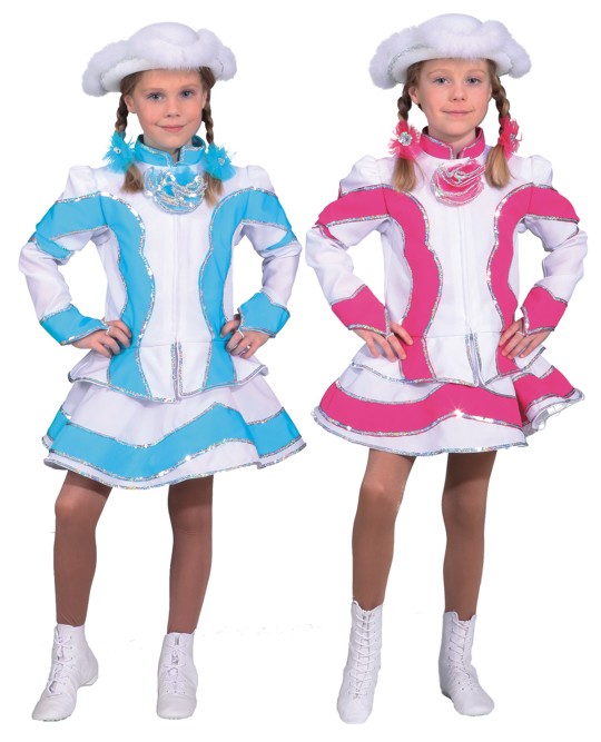 Spark costume turquoise-white