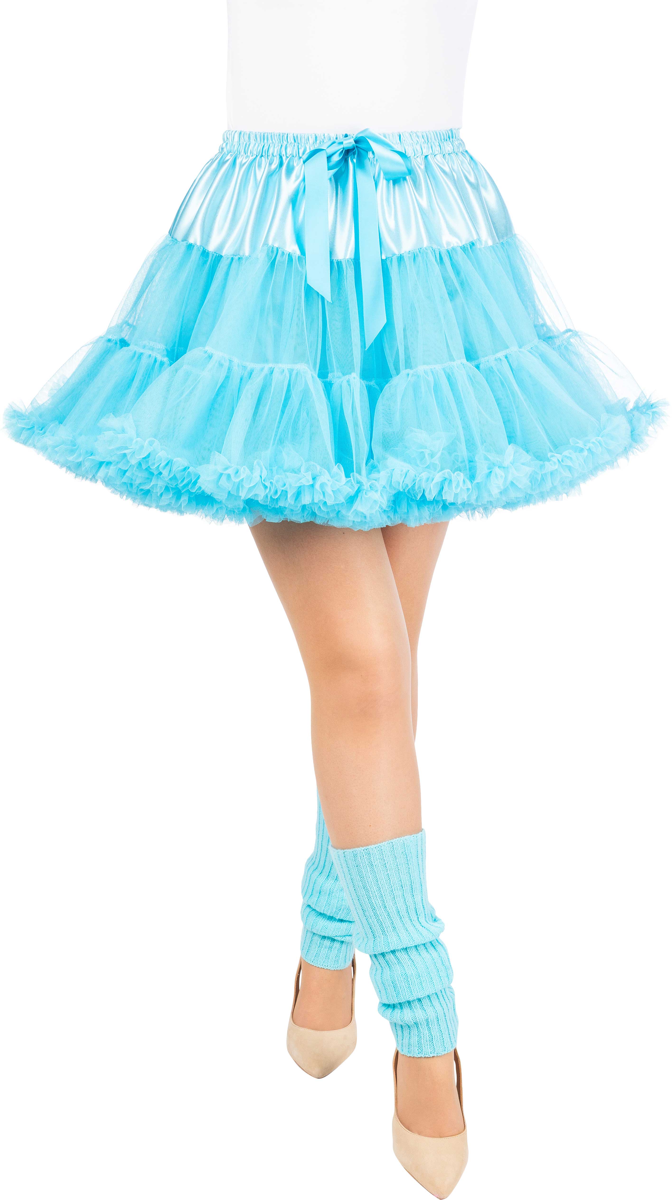 Tutu kurz mit Rüsche, hellblau