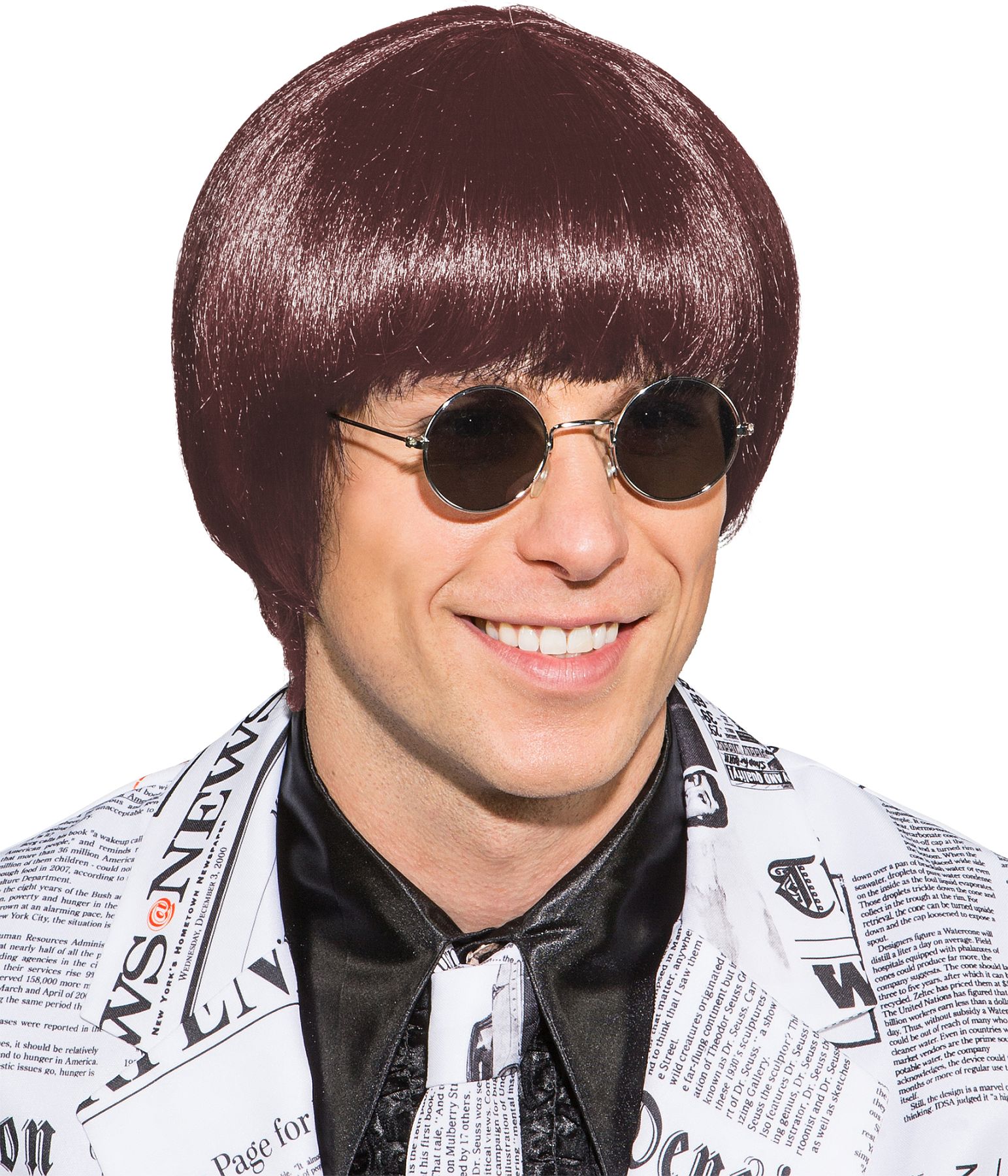 Mushroom head wig, brown 