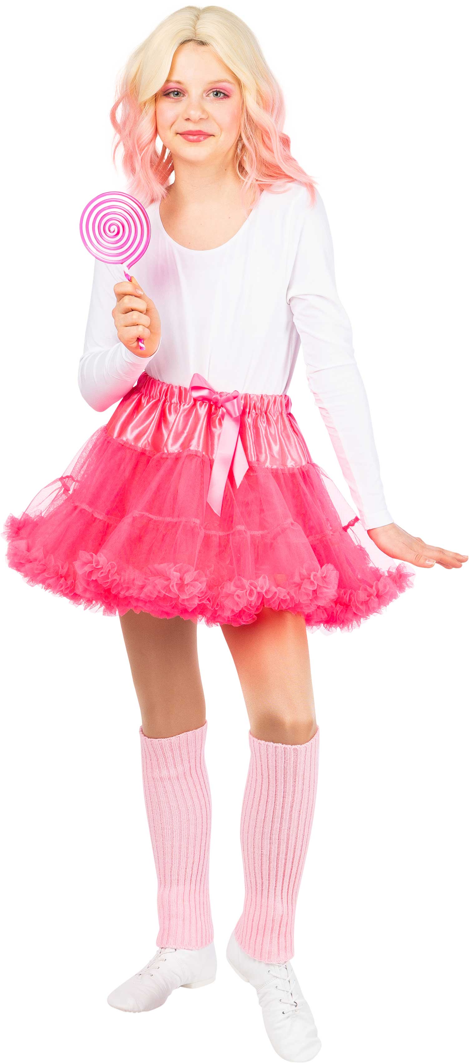 Beinstulpen, Strick, 40cm, rosa